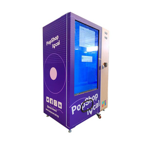 Big touch screen vending machine to sell snack and drink, and the screen can upload advertisement and picture to attract customer and promote brand